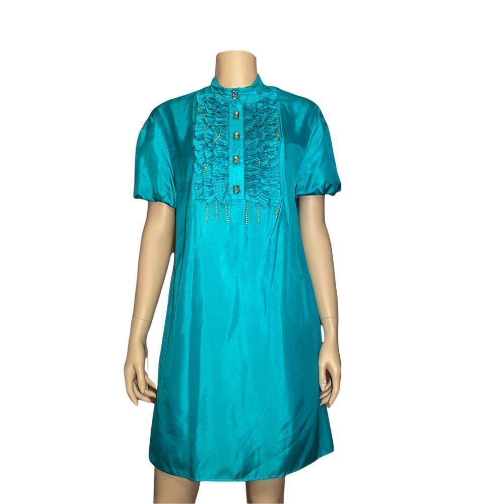 Meghan LA mini silk dress(079)
